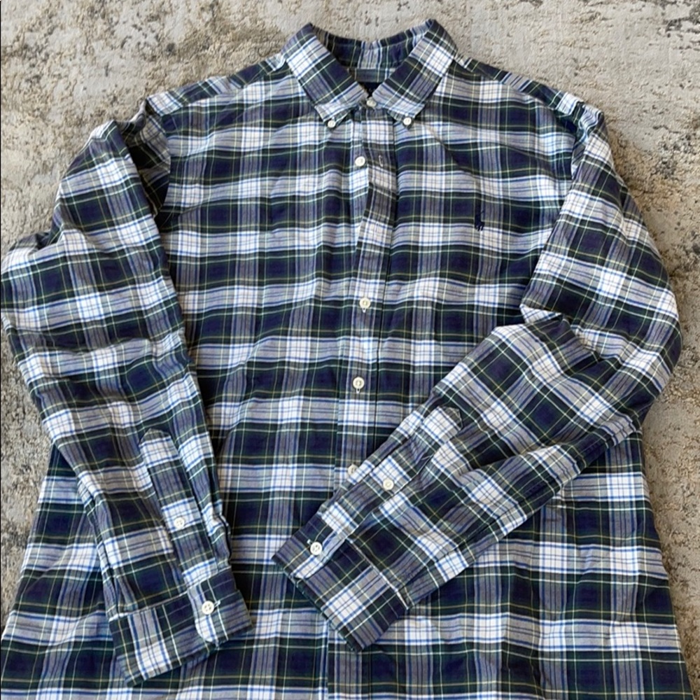 Men’s Large Tartan Button Down by Ralph Lauren